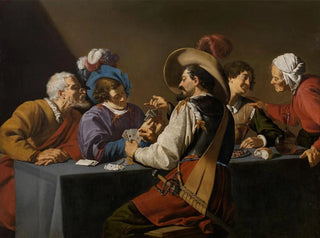 Die Kartenspieler - Theodoor Rombouts — Ansicht des Kunstwerks