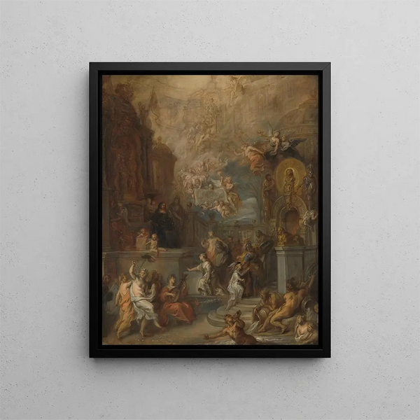 Theodoor van Thulden - Allegory of the Farewell of William III from Amalia van Solms following the transfer of Regency to the States General.webp