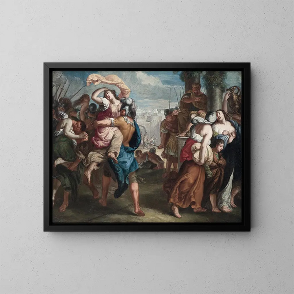 L'enlèvement des Sabines - Theodoor van Thulden — gerahmtes Bild an der Wand