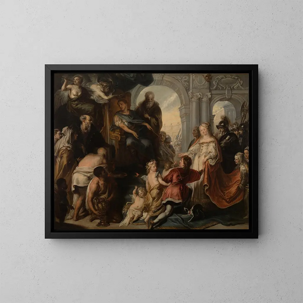 La continence de Scipion l'Africain - Theodoor van Thulden — gerahmtes Bild an der Wand