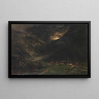 Theodor Joseph Hagen - Gewitter in den Bergen.webp