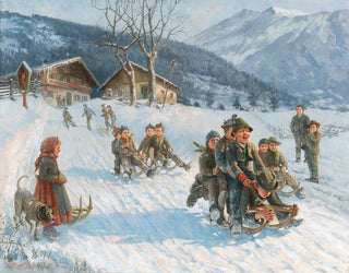 Promenade en luge excitante - Theodor Kleehaas — Ansicht des Kunstwerks