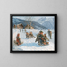 Promenade en luge excitante - Theodor Kleehaas — gerahmtes Bild an der Wand