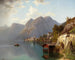 Ansicht von Hallstatt - Theodor Nocken — Ansicht des Kunstwerks