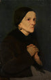 Frau im Gebet - Theodor Poeckh — gerahmtes Bild an der Wand