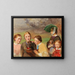 Die Ostereiersuche - Theodor Schz — gerahmtes Bild an der Wand