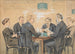 Joueurs de cartes au café - Theodor Zasche — Ansicht des Kunstwerks