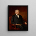Portrait des Reverend Nathaniel A. Hyde - Theodore Clement Steele — gerahmtes Bild an der Wand