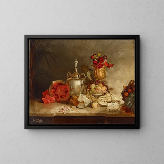 Theodore Clement Steele - Still Life of Fruit and Urn.webp