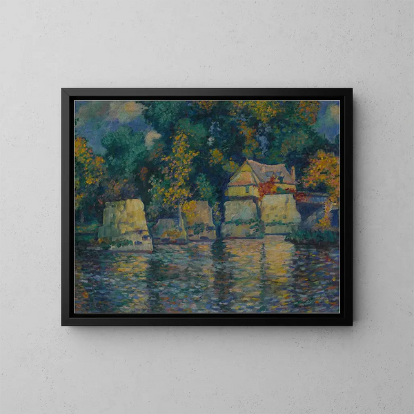 Pont rouge à Vernon - Theodore Earl Butler — gerahmtes Bild an der Wand