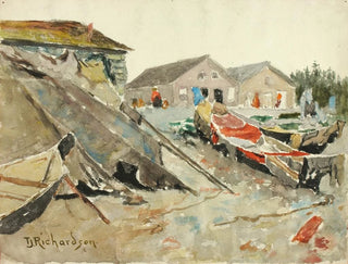 Des trockenen Überzüge auf Kanus - Theodore J. Richardson — Ansicht des Kunstwerks