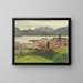 Im alten Viertel von Sitka 1900 - Theodore J. Richardson — gerahmtes Bild an der Wand