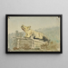Indianischer Totem-Wolf auf dem Grab des Medizinmanns in Wrangell - Theodore J. Richardson — gerahmtes Bild an der Wand