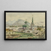 Rückansicht der griechischen Kirche in Sitka 1888 - Theodore J. Richardson — gerahmtes Bild an der Wand