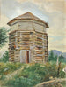 Russisches Blockhaus-Gemälde in Alaska, 1900 - Theodore J. Richardson — Ansicht des Kunstwerks