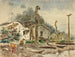 Vue de Wrangell, Alaska, en 1884 - Theodore J. Richardson — Ansicht des Kunstwerks