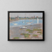 Basse mer am Yachtclub von Riverside - Theodore Robinson — gerahmtes Bild an der Wand