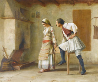 Flirtation - Theodoros Ralli — Ansicht des Kunstwerks