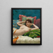 Odalisque - Theodoros Ralli — gerahmtes Bild an der Wand
