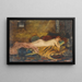 Nackt liegend - Theodoros Ralli — gerahmtes Bild an der Wand