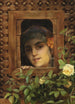 Junge Frau, die aus dem Fenster schaut - Theodoros Ralli — Ansicht des Kunstwerks