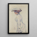 Silhouette der Madame Georges in Ambleteuse - Théo van Rysselberghe — gerahmtes Bild an der Wand
