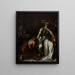 Priam bittet Achilles um den Körper von Hector - Thobald Chartran — gerahmtes Bild an der Wand
