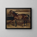 Brauner Pferd in der Stallung - Théodore Géricault — gerahmtes Bild an der Wand
