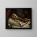 Der General Letellier auf seinem Sterbebett - Théodore Géricault — gerahmtes Bild an der Wand