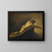 Mann liegend - Théodore Géricault — gerahmtes Bild an der Wand
