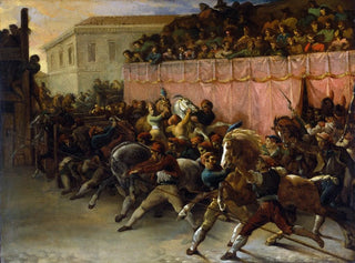 Läufer ohne Reiter in Rom - Théodore Géricault — Ansicht des Kunstwerks