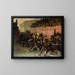 Läufer ohne Reiter in Rom - Théodore Géricault — gerahmtes Bild an der Wand