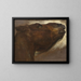 Studie eines toten Pferdes - Théodore Géricault — gerahmtes Bild an der Wand