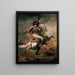The Charging Chasseur - Théodore Géricault — gerahmtes Bild an der Wand