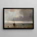 Strandszene - Théodore Gudin — gerahmtes Bild an der Wand