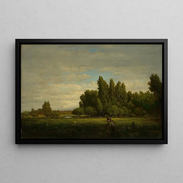 Ein Rand aus Bäumen - Théodore Rousseau — gerahmtes Bild an der Wand