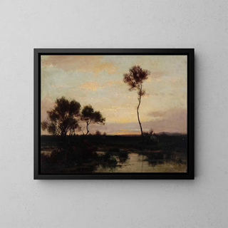 Thodore Rousseau - Lake landscape.webp