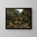 Bergbach in Auvergne - Théodore Rousseau — gerahmtes Bild an der Wand