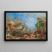 Le sac de Corinthe - Thomas Allom — gerahmtes Bild an der Wand