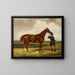 Pferd und Reiter in einer Landschaft - Thomas Barratt de Stockbridge — gerahmtes Bild an der Wand