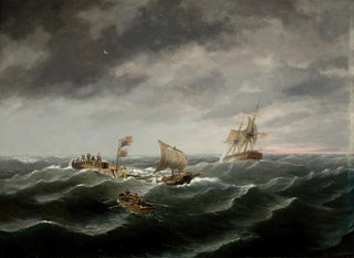 Thomas Birch - Loss of the Schooner John S Spence of Norfolk Virginia 2d viewRescue of the Survivors.webp