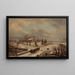 Winterlandschaft in Pennsylvania - Thomas Birch — gerahmtes Bild an der Wand