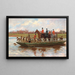M. Edward Lycett Green und die Hunde von York und Ainsty auf der Fähre bei Newby - Thomas Blinks — gerahmtes Bild an der Wand