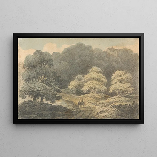 Thomas Bradshaw - Landscape Scene with Horse and Cart near Tunbridge Wells.webp