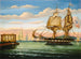 Bucht von New York bei Sonnenuntergang - Thomas Chambers — Ansicht des Kunstwerks