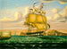 Ein Dampfschiff, das das Schloss Williams im Hafen von New York passiert - Thomas Chambers — Ansicht des Kunstwerks