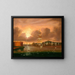 Ciel menaçant, baie de New York - Thomas Chambers — gerahmtes Bild an der Wand