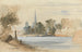 Ansicht von Rouen vom Fluss aus - Thomas Charles Leeson Rowbotham — Ansicht des Kunstwerks