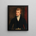 Portrait von Michael Banim 1796-1874 Autor - Thomas Clement Thompson — gerahmtes Bild an der Wand