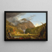 Ansicht des Gebirgspasses namens Notch des White Mountains Crawford Notch - Thomas Cole — gerahmtes Bild an der Wand